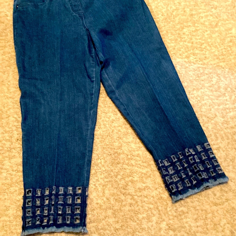 Denim jeans , crop